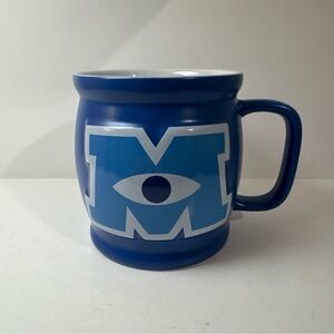 Monsters University Barrel Mug M with Eye Disney Blue Ceramic Coffee Cup 24oz